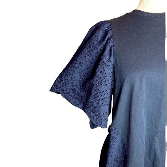 Pomander Place Emi Eyelet Lace Tee- SZ M - Picture 7 of 9